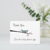 花枝とネストサンキューハガキ ポストカード (スタンド正面)