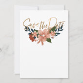 花枠エレガントウェディング招待状テンプレート 招待状 (裏面)