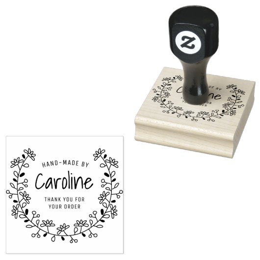 花枠台本の手作り ラバースタンプ (押印)