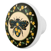 花枠花かわいらしミツバチ セラミックノブ (右)