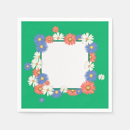 花枠 スタンダードカクテルナプキン (正面)