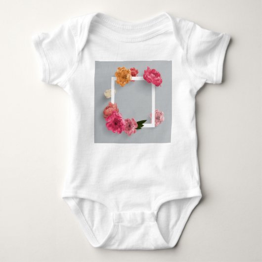 花枠 ベビーボディスーツ (正面)