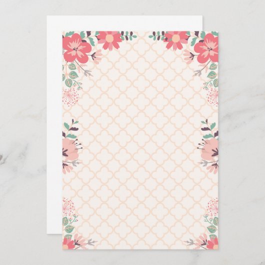 花枠 招待状 (正面/裏面)