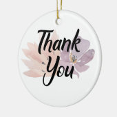 花柄ありがとう セラミックオーナメント (左)