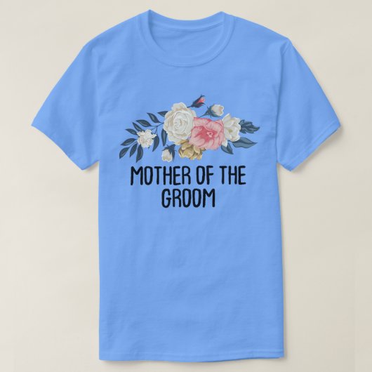 花柄おもしろ新婦の母Tシャツ Tシャツ (デザイン正面)