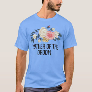 花柄おもしろ新婦の母Tシャツ Tシャツ