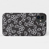 花柄および葉 Case-Mate iPhoneケース (裏面(横))