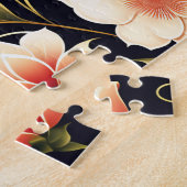 花柄かわいい花 ジグソーパズル (側面)