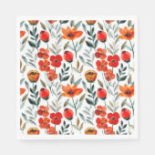 花柄かわいい スタンダードランチョンナプキン (正面)
