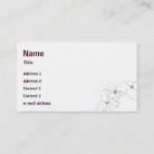 花柄かギフトショップの名刺 名刺 (裏面)