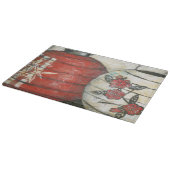 花柄が付いている旧正月のランタン カッティングボード (角)