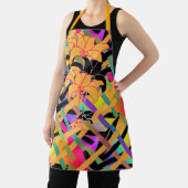 花柄が織り交ざった エプロン (インサイチュ)