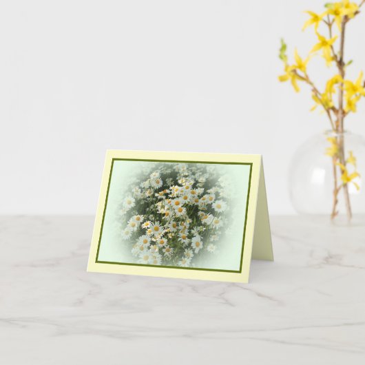 花柄とのNotecard カード (黄色い花)