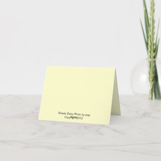 花柄とのNotecard カード (裏面)