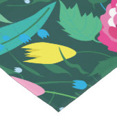 花柄とカラフル花束。 ロングテーブルランナー (コーナー)