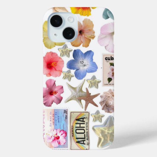 花柄のかわいいおしゃれスマホケース Case-Mate iPhoneケース (裏面)