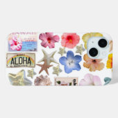 花柄のかわいいおしゃれスマホケース Case-Mate iPhoneケース (裏面 (横))