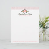 花柄のばら色のハンガーの戸棚のファッションのブティック レターヘッド (スタンド正面)