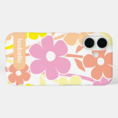 花柄のカラフルなデザインがおしゃれなiPhoneケース Case-Mate iPhoneケース (裏面 (横))