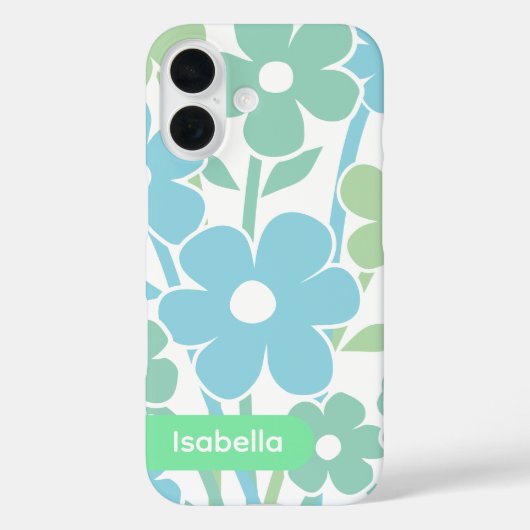 花柄のカラフルなデザインがおしゃれなiPhoneケース Case-Mate iPhoneケース (裏面)
