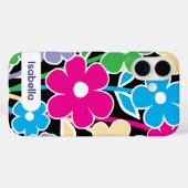 花柄のカラフルなデザインがおしゃれなiPhoneケース Case-Mate iPhoneケース (裏面 (横))