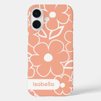 花柄のカラフルなデザインがおしゃれなiPhoneケース iPhone 16ケース