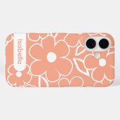 花柄のカラフルなデザインがおしゃれなiPhoneケース Case-Mate iPhoneケース (裏面 (横))