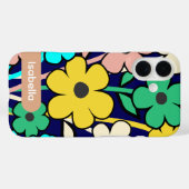 花柄のカラフルなデザインがおしゃれなiPhoneケース Case-Mate iPhoneケース (裏面 (横))