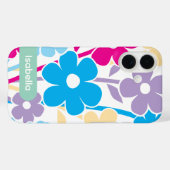 花柄のカラフルなデザインがおしゃれなiPhoneケース Case-Mate iPhoneケース (裏面 (横))