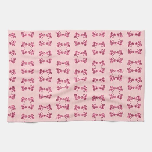 花柄のキッチンタオル キッチンタオル (横)