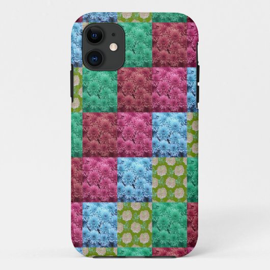 花柄のキルトデザイン Case-Mate iPhoneケース (裏面)