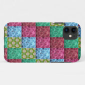 花柄のキルトデザイン Case-Mate iPhoneケース (裏面(横))