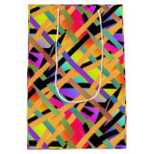 花柄のギフトバッグ ミディアムペーパーバッグ (裏面)