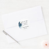 花柄のサンキューシール ラウンドシール (封筒)