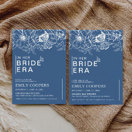 花柄のシノワズリーブライダルシャワー招待状 招待状