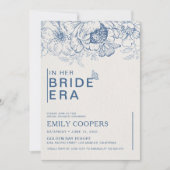 花柄のシノワズリー ブライダルシャワーの招待状 招待状 (正面)