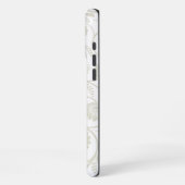 花柄のシームレスな背景 iPhoneケース (左側面)