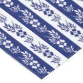 花柄のストライプなパターン テーブルクロス (アングル)