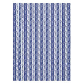 花柄のストライプなパターン テーブルクロス (正面)