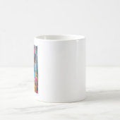花柄のスーツジャケットを着た女性 コーヒーマグカップ (中央)