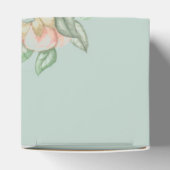 花柄のティーカップ 上品な オーダーメイドの感謝メッセージ フェイバーボックス (上部)