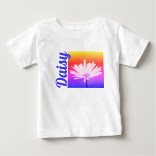 花柄のティー ベビーTシャツ