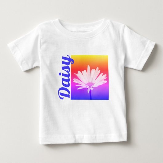 花柄のティー ベビーTシャツ (正面)