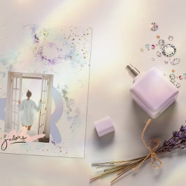 花柄のテクスチャー紙グリッター結婚式招待状 招待状