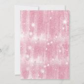 花柄のピンクのドレス 15歳の誕生日 クイーンセニョーラ 招待状 (裏面)