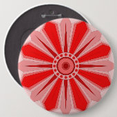 花柄のボタン 缶バッジ (正面&裏面)