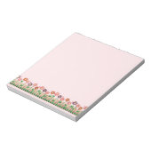 花柄のボーダー ノートパッド (回転)