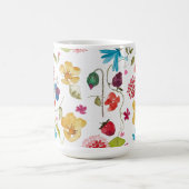 花柄のマグカップ コーヒーマグカップ (中央)