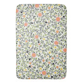 花柄のライン バスマット (正面縦)