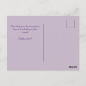 花柄のワイルドフラワー　ラスティック　ボヘミアンワイルドでおしゃれな誕生日 ポストカード (裏面)